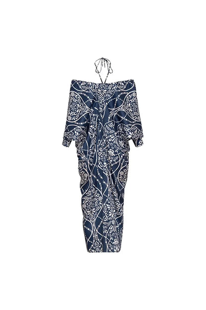 Beaded Textured Fabric One Piece Swimsuit Set
