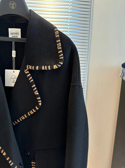 HERMES 25S DESIGNER CASHMERE COAT 180