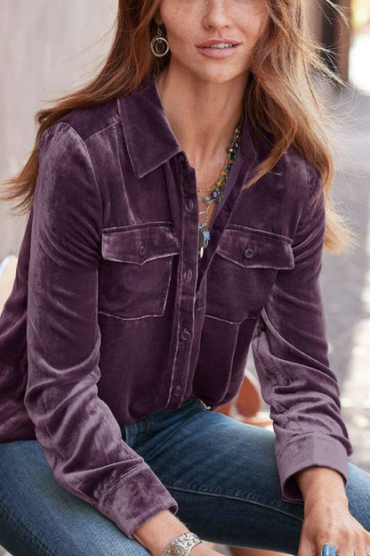Camisa de terciopelo Juliana