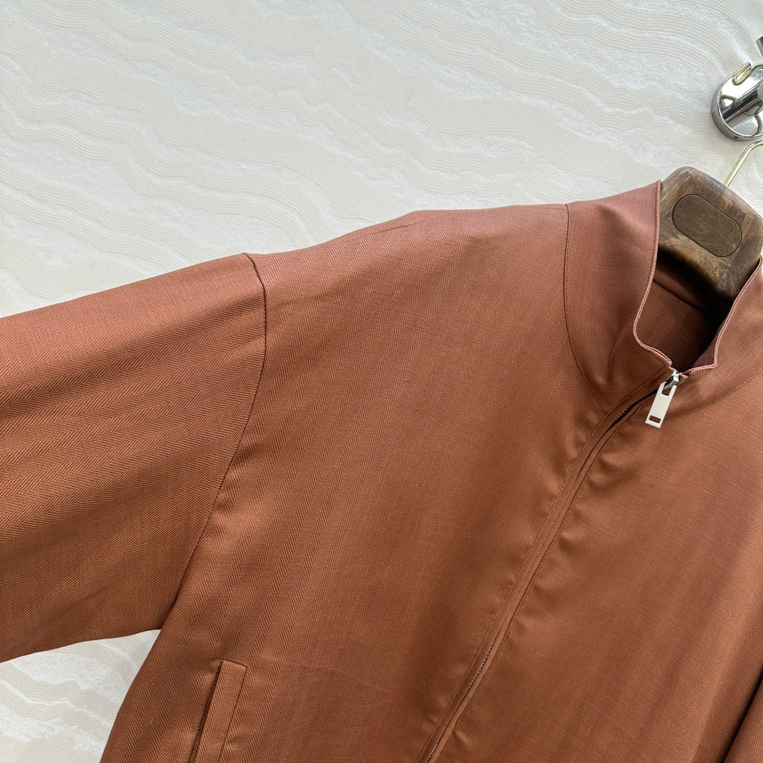 LP 25 Jacket Brown Tencel Linen 293151