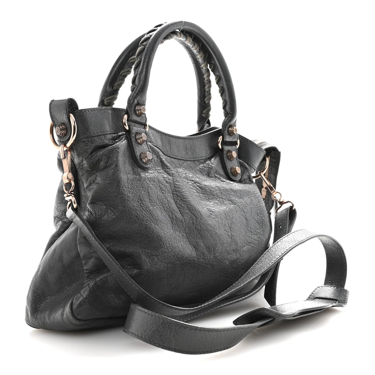 Agneau Giant 12 Rose Gold Hardware Town Gris Tarmac