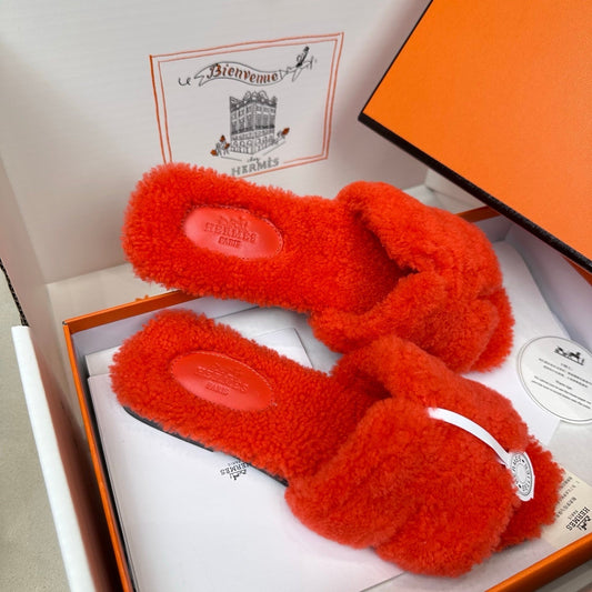HM Oran Sandal Red Wool 598197