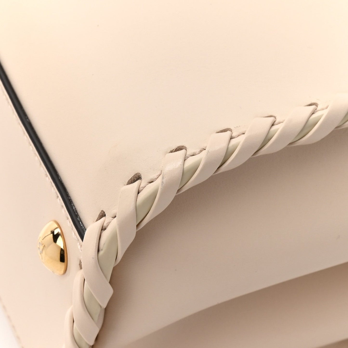 Nappa Interlace Mini Peekaboo Iconic Satchel Camelia