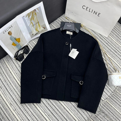 HERMES 25S REVERSIBLE CASHMERE COAT 174