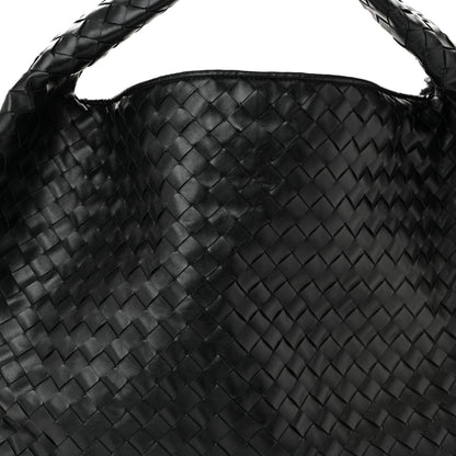 Calfskin Intrecciato Large Hop Black
