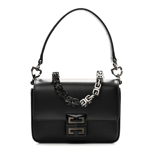 Box Calfskin Small 4G Cube Chain Shoulder Bag So Black