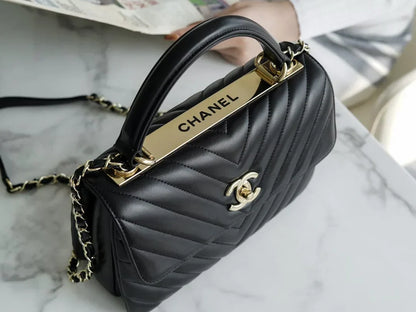 CHANEL Trendy CC25 Pre-Owned medium Chevron Trendy handbag  25cm