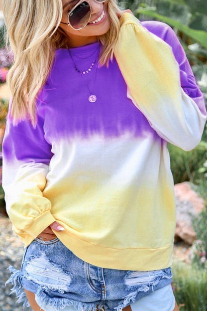Top de moda con efecto tie-dye (3 colores)