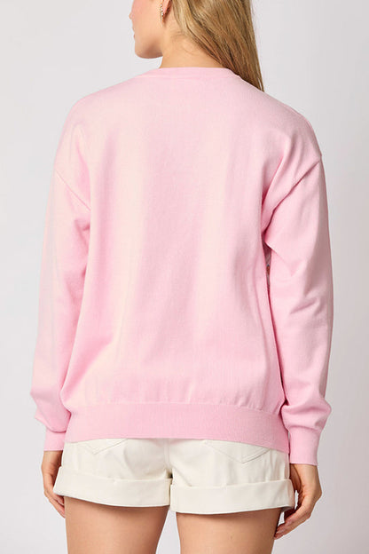 Sudadera casual de moda con lentejuelas de soldado navideño