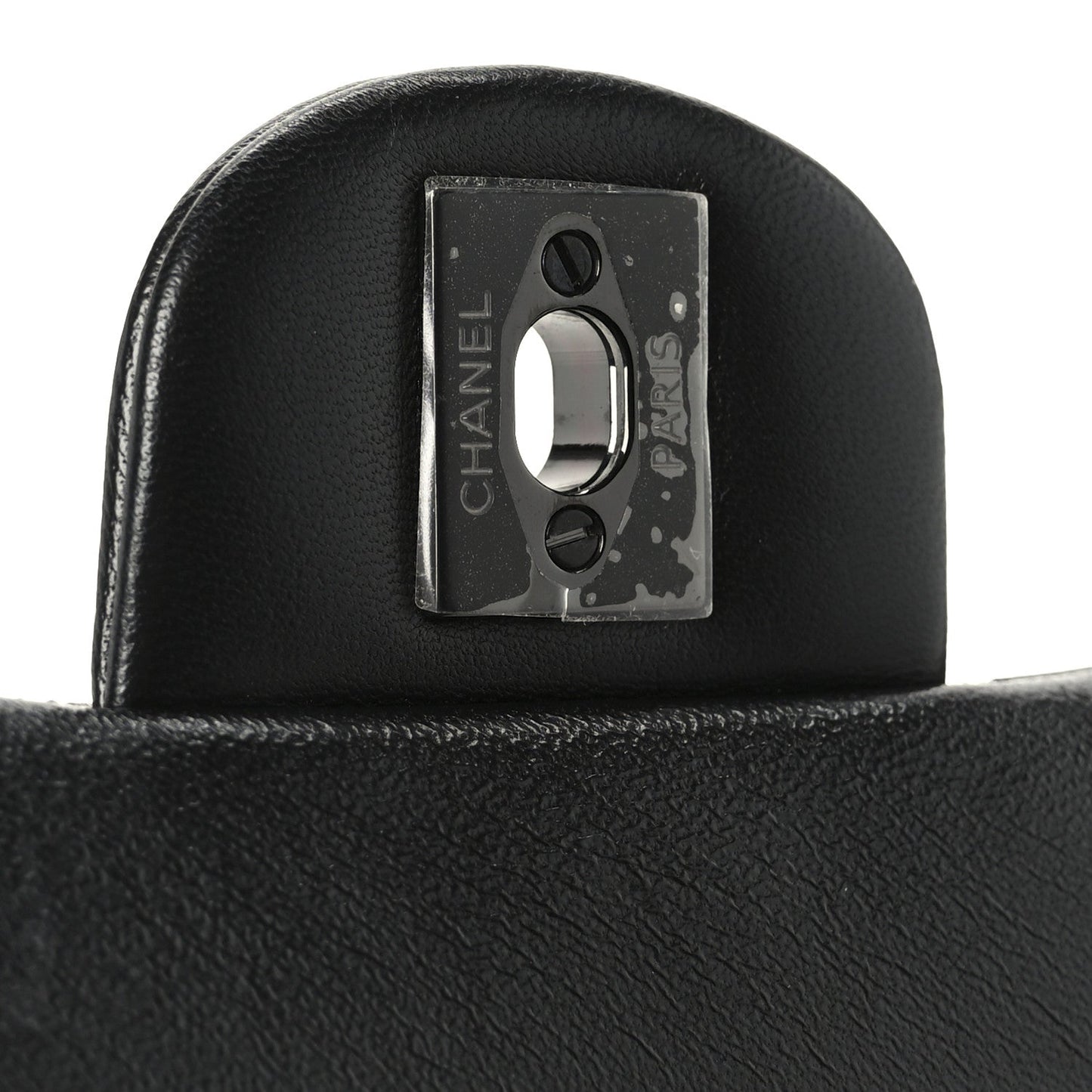 Lambskin Quilted Mini Top Handle Rectangular Flap So Black