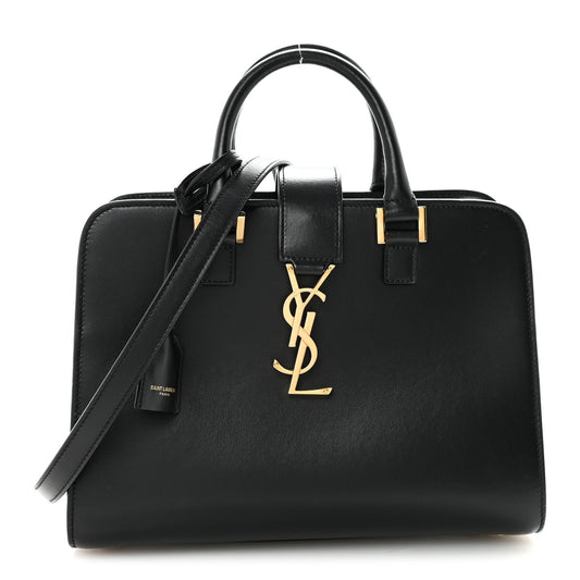 Calfskin Monogram Baby Cabas Black