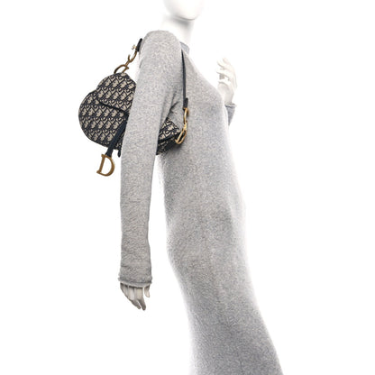 Oblique Saddle Bag Blue