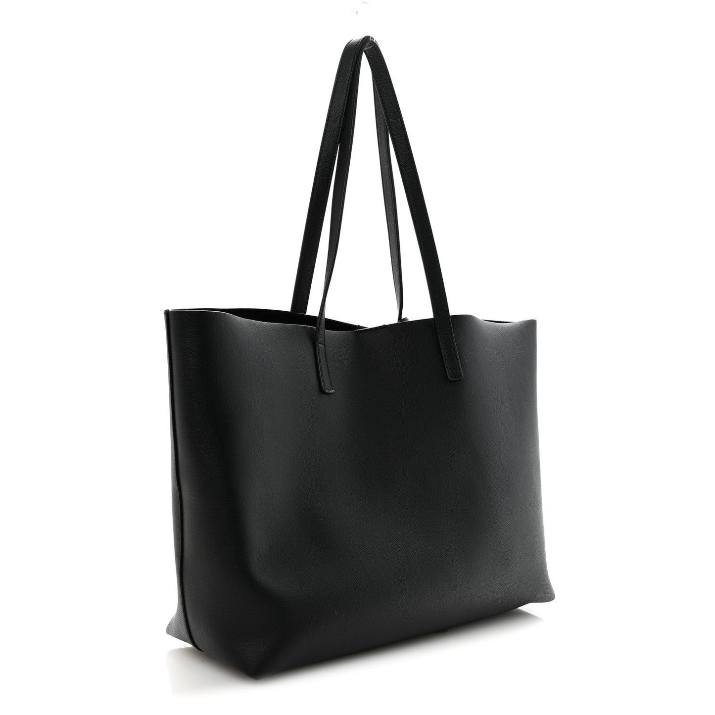 Calfskin Large Shopping Tote Black
