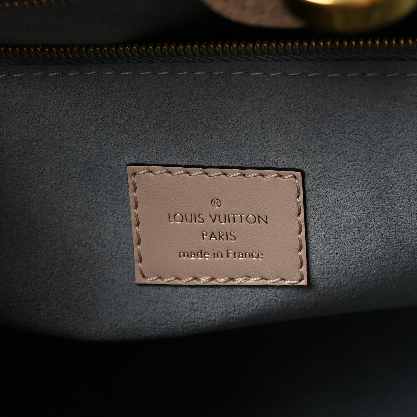 Calfskin Monogram On My Side MM Greige
