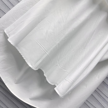 Gucci Midi Dress in White Cotton Poplin