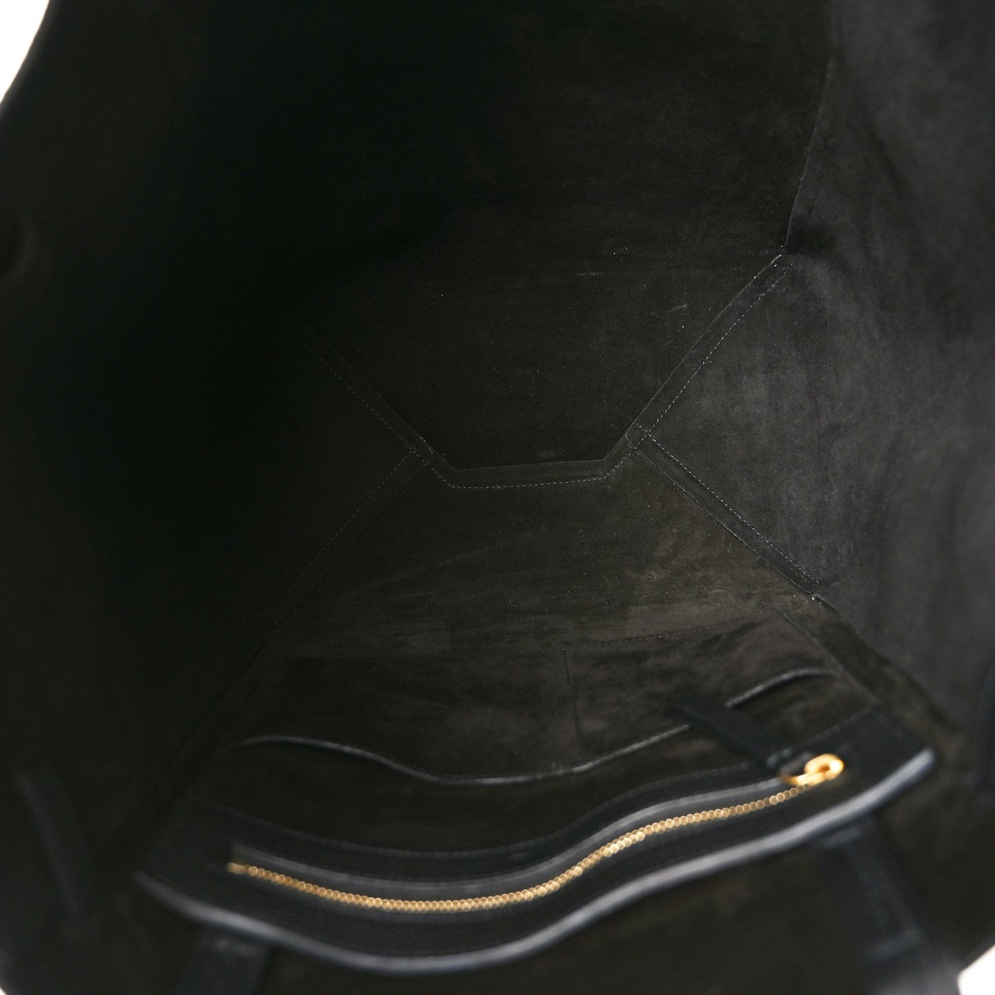 Soft Grained Calfskin Small Belt Cabas Phantom Black