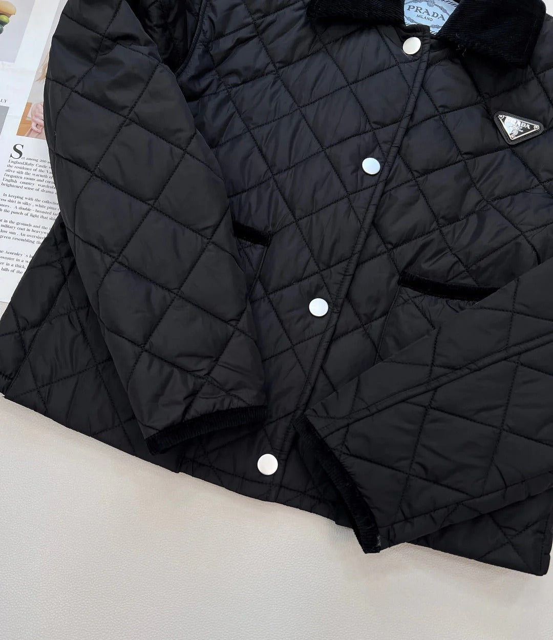 PRADA 25S LIGHTWEIGHT COTTON COLLARED JACKET 365