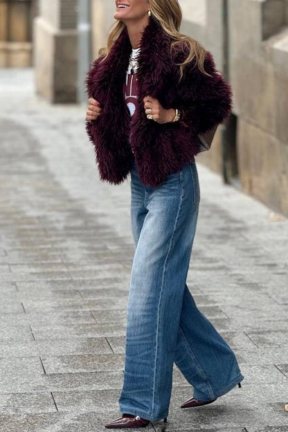 Chaqueta polar ideal en tono fucsia