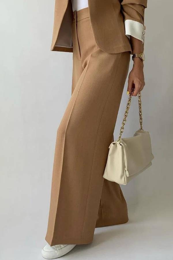 Pantalones cortos casuales con bloques de color para mujer