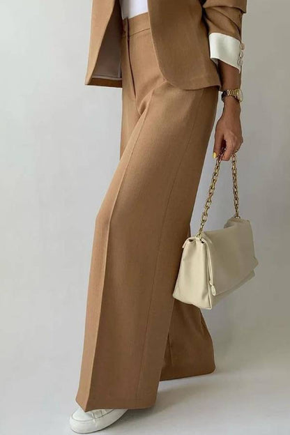 Pantalones cortos casuales con bloques de color para mujer
