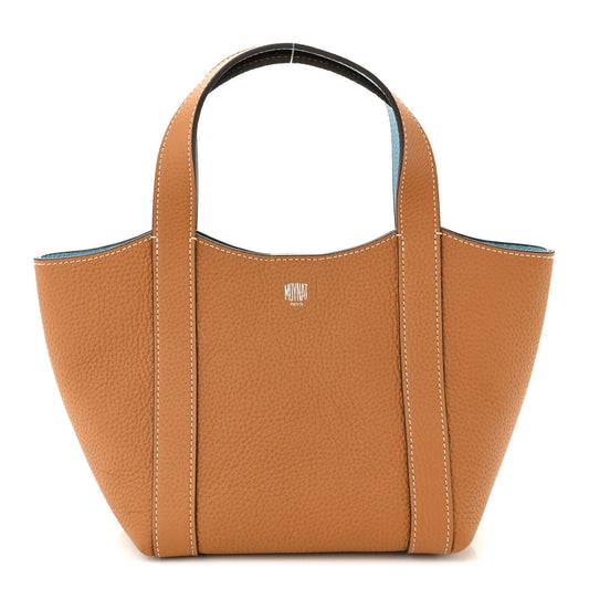Taurillon Gex Duo Tote Bag BB Cannelle Azur