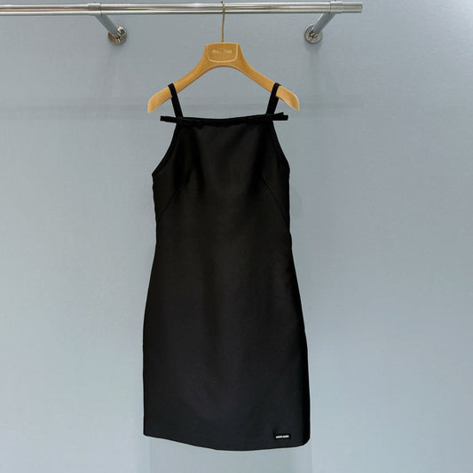 Miumiu 2026 Midi Dress Black Silk