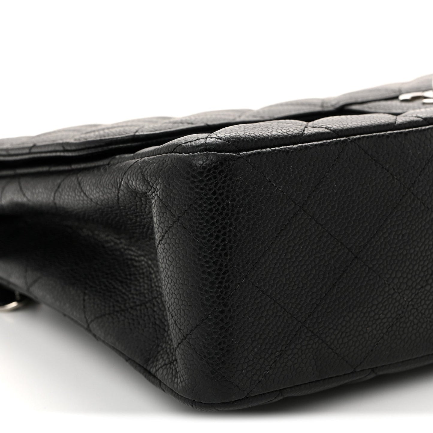 Caviar Quilted Jumbo Single Flap Black