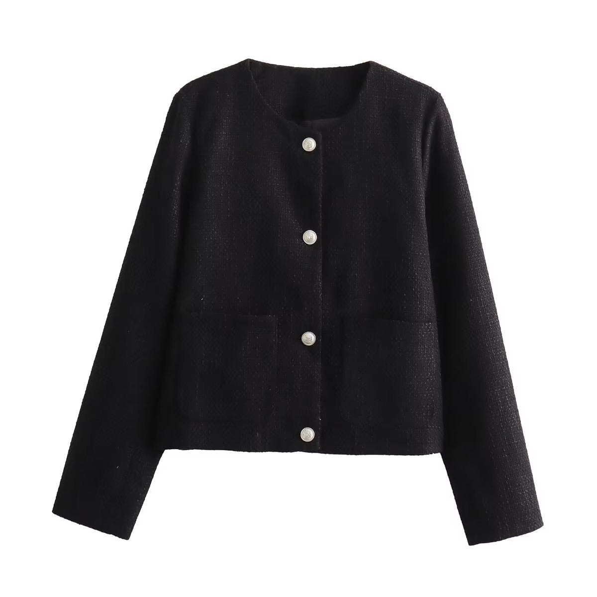 Chaquetas Blazer Para Mujer Outwear Con Botón Abrigo De Manga Larga 