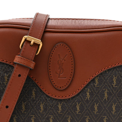 Canvas Smooth Calfskin Le Monogramme Coeur Crossbody Chestnut