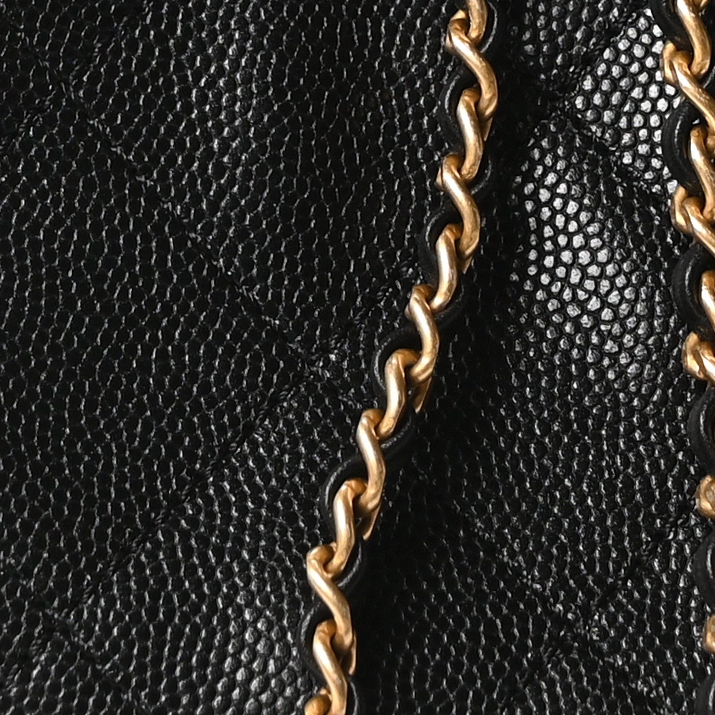 Caviar Quilted Medium Chanel 25 Handbag Black