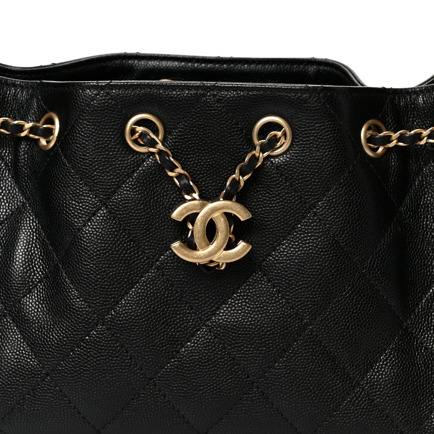 Caviar Quilted Mini Chanel 25 Handbag Black