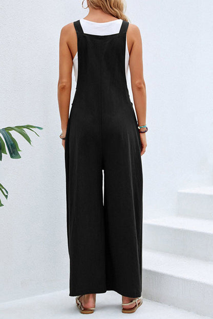 Mono casual con tirantes de color liso