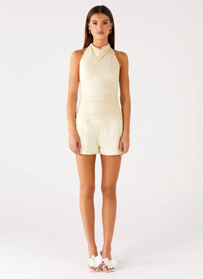 Rosana Halter Top - Butter