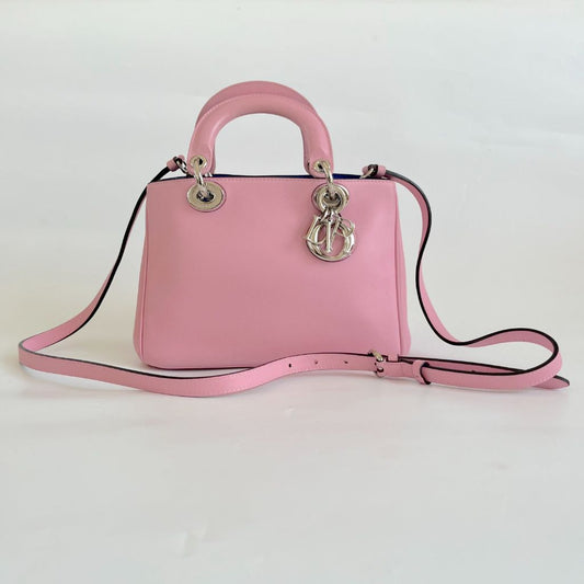 Dior Pink Leather Mini Diorissimo Tote