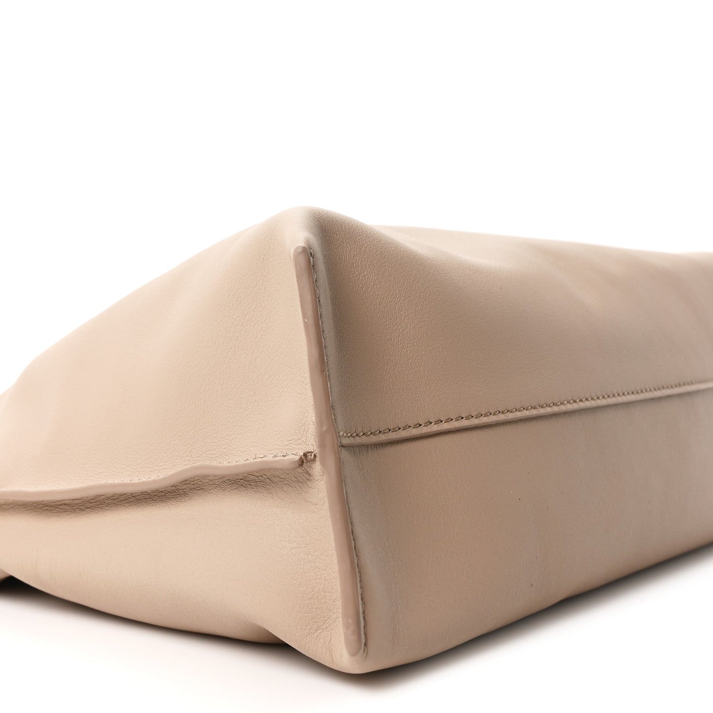 Nappa Calfskin Medium Flamenco Knot Clutch Sand