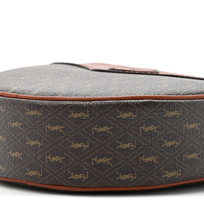 Canvas Smooth Calfskin Le Monogramme Coeur Crossbody Chestnut