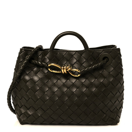 Nappa Intrecciato Small Andiamo Shoulder Bag Cypress