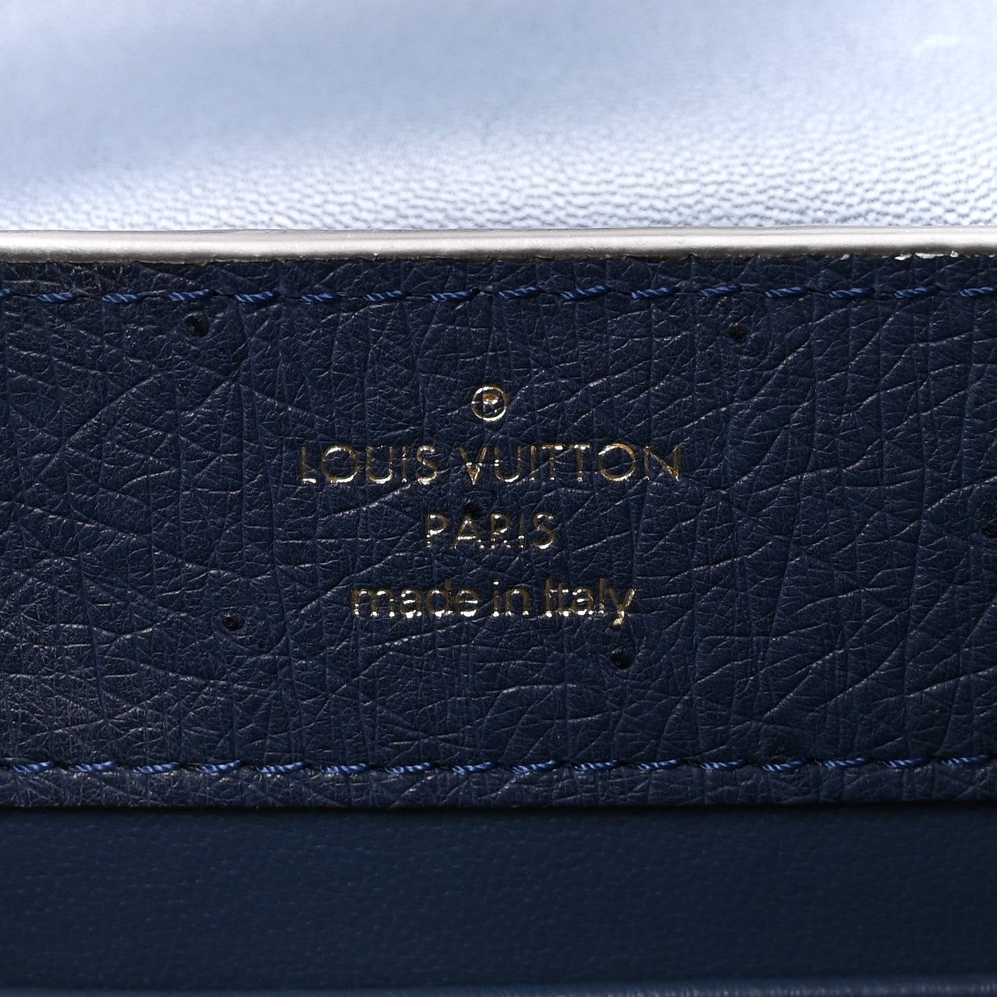 Ostrich Capucines Mini Indigo