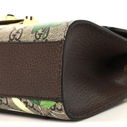 GG Supreme Monogram Tian Small Padlock Shoulder Bag Beige Multicolor New Acero