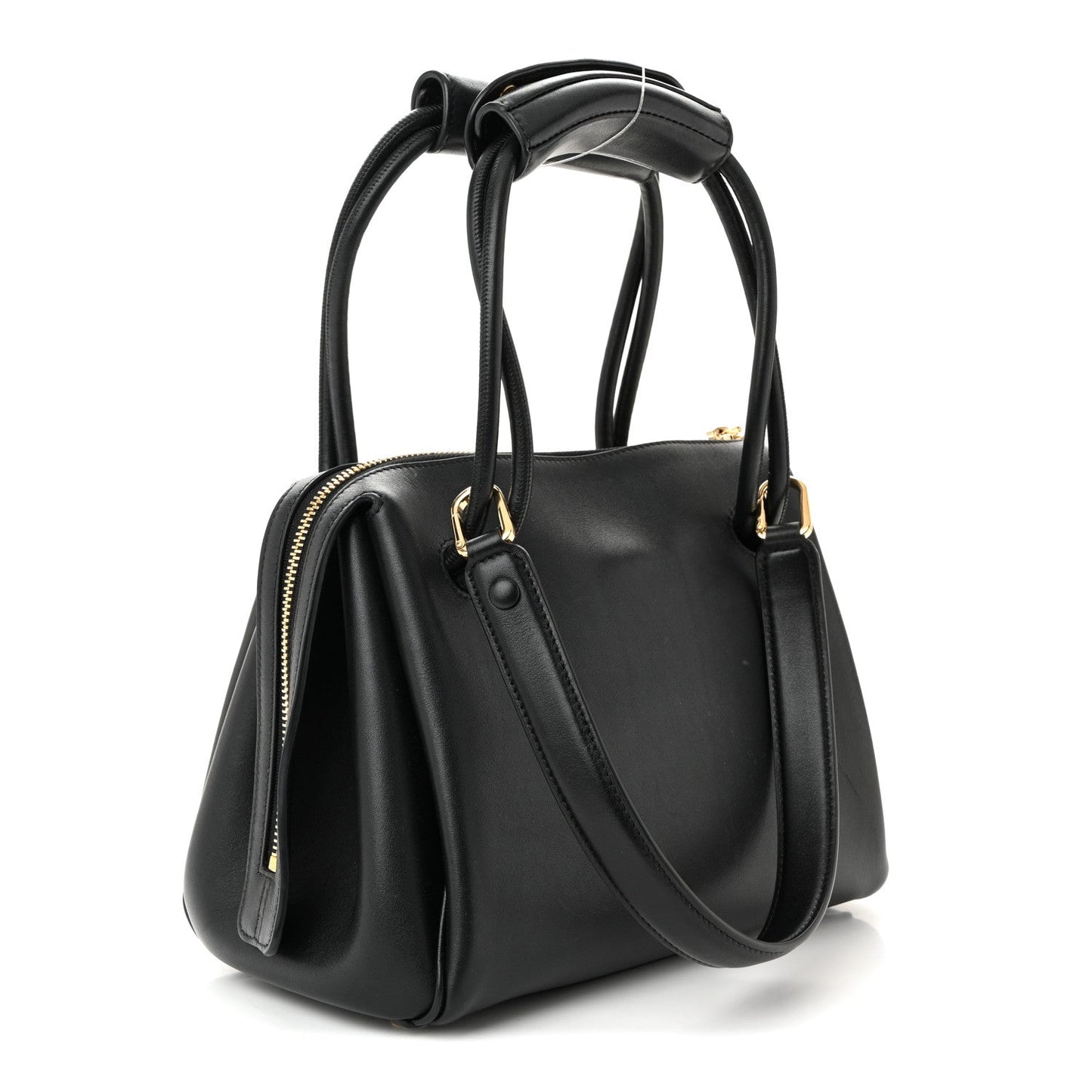 Supple Calfskin Small Madrid Bag Black
