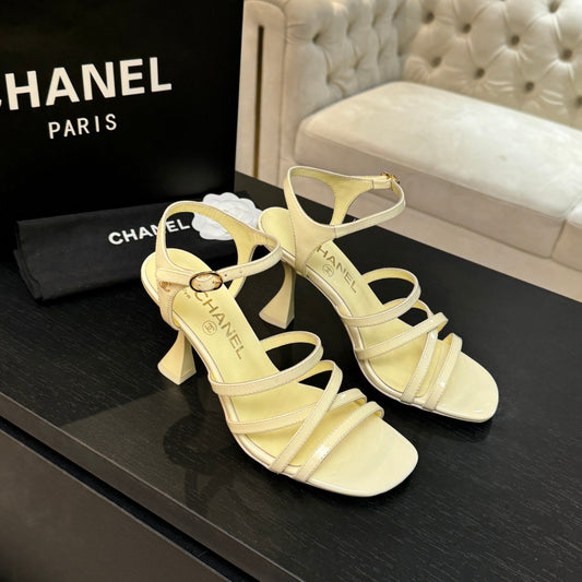 CC Cruise 25/26 Sandal 95mm Lemon Yellow Patent Leather