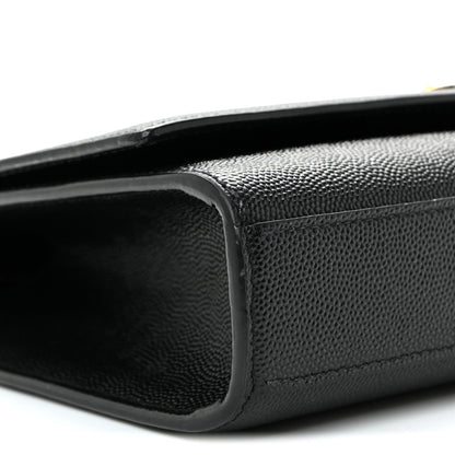 Grain De Poudre Medium Classic Monogram Kate Satchel Black