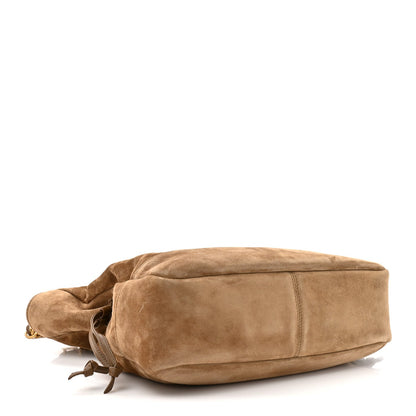 Suede Small Jamie Shopping Tote Golden Leaf