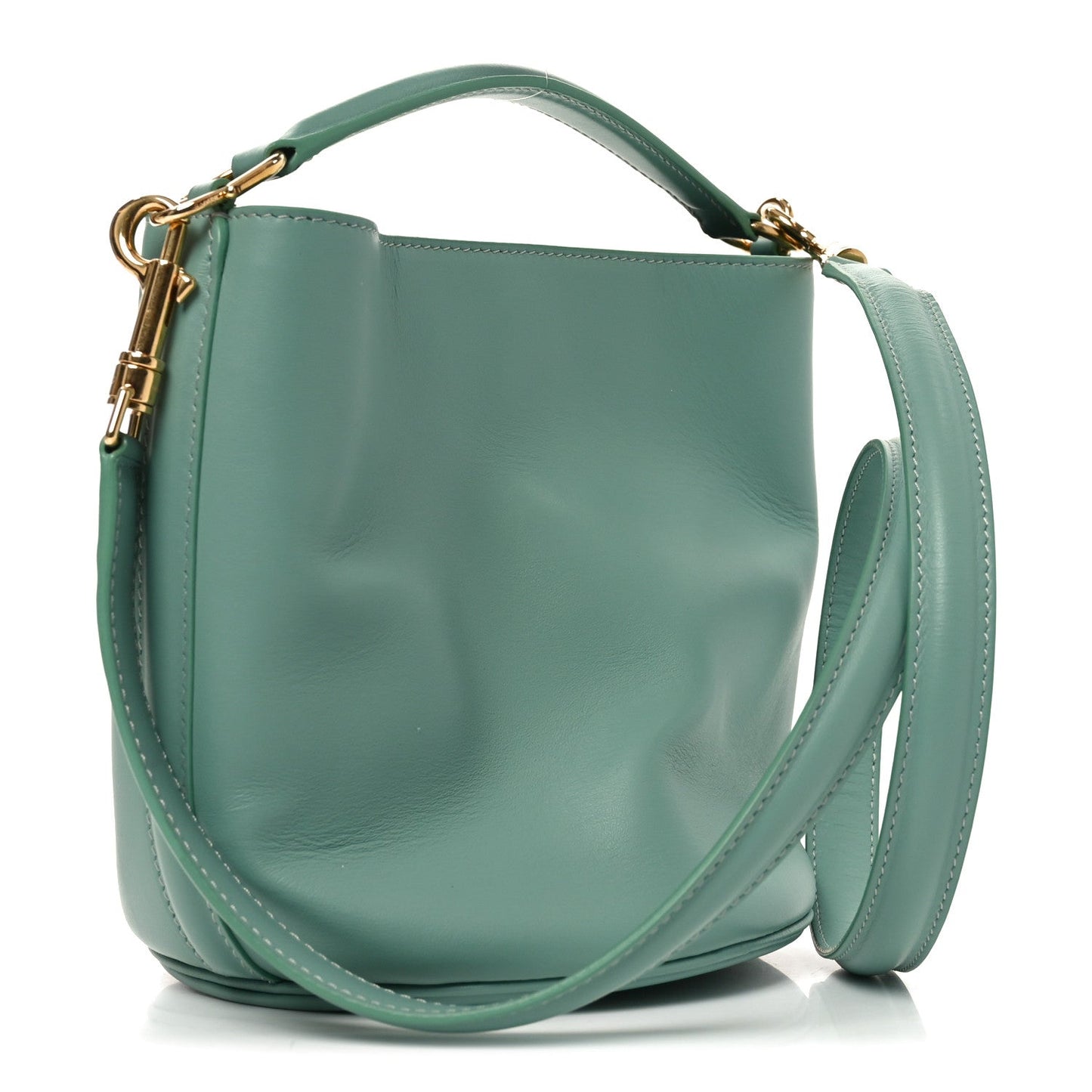 Smooth Calfskin Teen Bucket 16 Ice