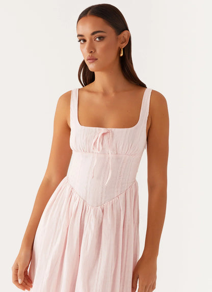 Pascuelle Midi Dress - Pink