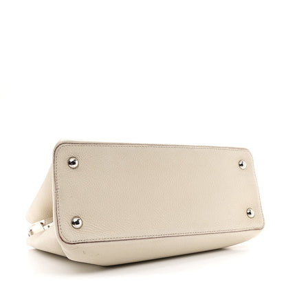 Taurillon Capucines MM Blanc Casse