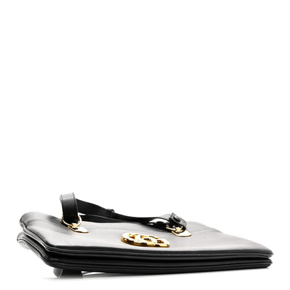Vitello Palmellato Lux Large Arli Top Handle Bag Black