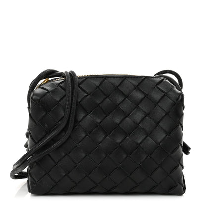 Nappa Intrecciato Mini Loop Camera Bag Black