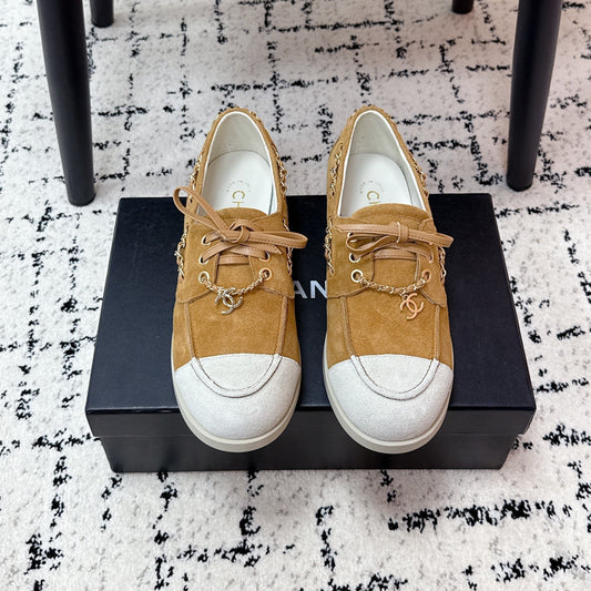 CC Cruise 25/26 Moccasins Brown White Suede
