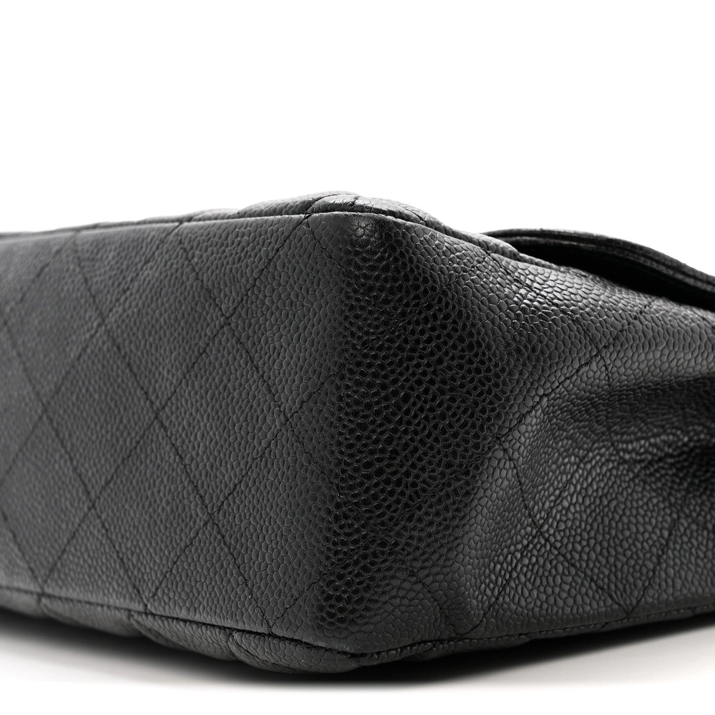 Caviar Quilted Jumbo Single Flap Black